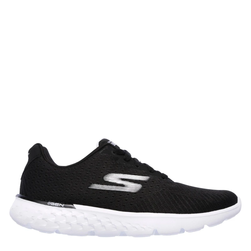 Image of Skechers Womens Gorun400 Slip On Trainers Black/White female 2 (35)