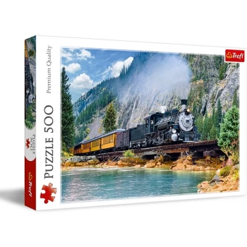 Image of Mountain Train Jigsaw Puzzle - 500 Pieces