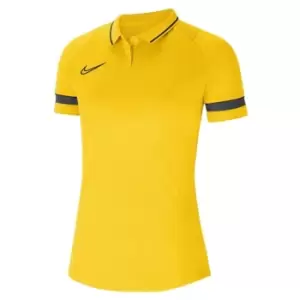 Image of Nike Dri-Fit Academy Polo Shirt Womens - Yellow