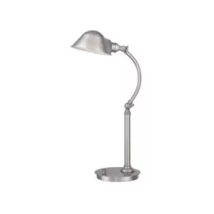 Image of Elstead - LED 7 Light Desk Lamp Brushed Nickel
