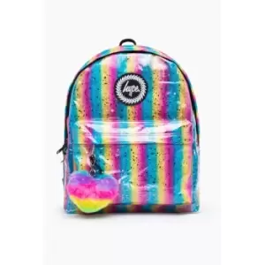 Image of Hype Rainbow Gradient Gloss Backpack (One Size) (Pink/Blue/Pastel) - Pink/Blue/Pastel