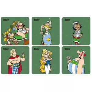 Image of Legionaries Asterix Coasters Cork Multicoloured 3 x 9 x 9cm Pack of 6