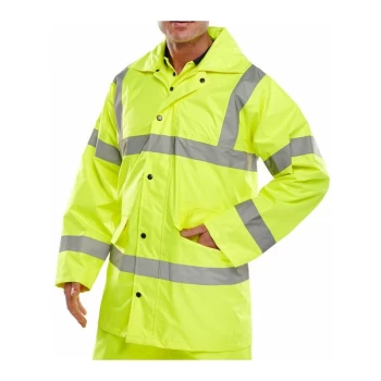 Image of L/WT SAT YELLOW EN ISO 20471 JKT XL - B-seen Hv Outer Wear
