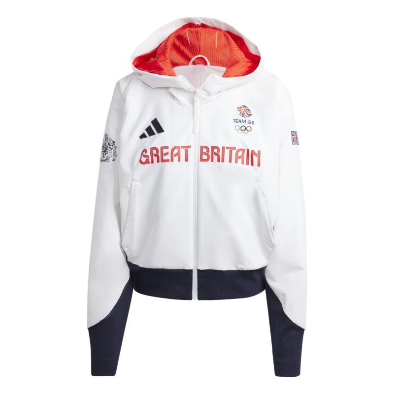 Image of adidas Womens Team GB Performance Training Jacket White female 16 (XL)