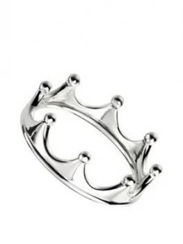 Image of The Love Silver Collection Sterling Silver Crown Ring
