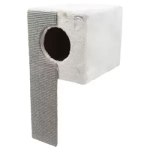 Image of Trixie Cuddle Bed for Shelves with Scratching Board - 33 x 37 x 70cm (L x W x H)