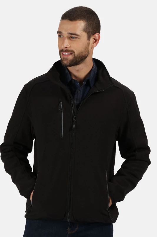 Image of Regatta Regatta Men Omicron Waterproof Breathable Fleece in Black Size: Small Black S Male 5057538297261