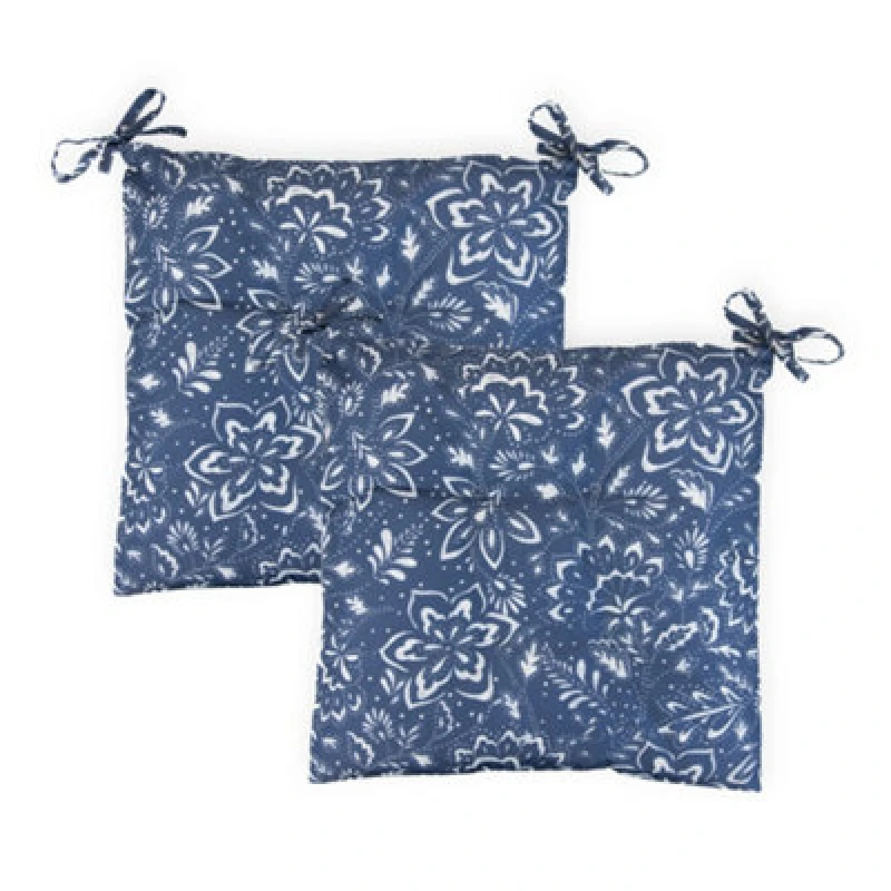 Image of Gardenwize Pair Of Outdoor Garden Decorative Bench Seat Pad Cushions- Hampton