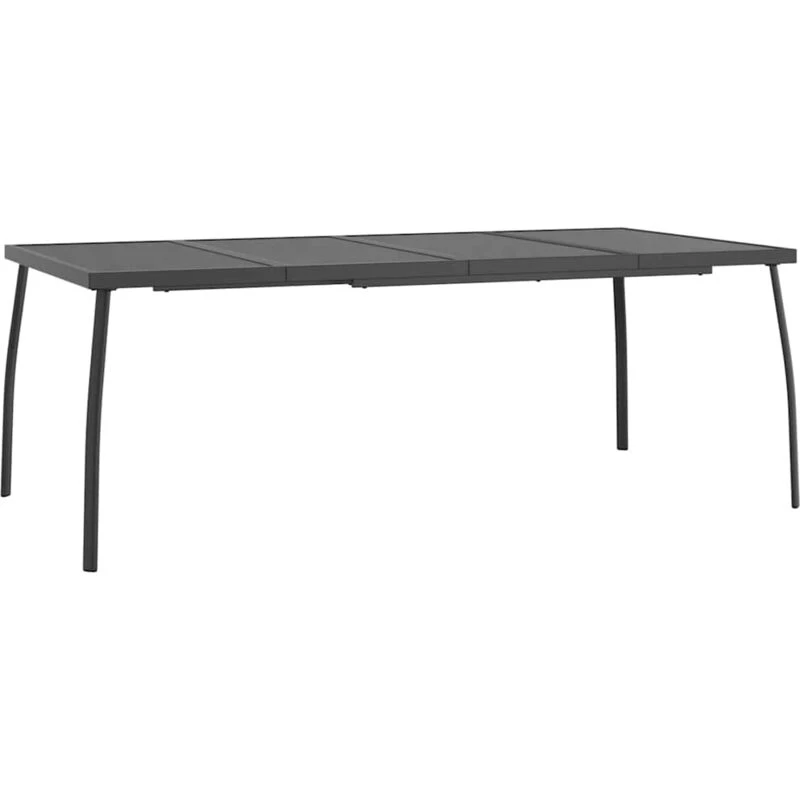 Image of VIDAXL Garden Table Anthracite 200x100x72cm Steel Mesh vidaXL 8720845775063