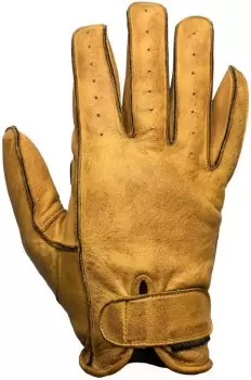 Image of Helstons Hiro Summer Motorcycle Gloves, yellow, Size L, yellow, Size L