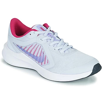 Image of Nike DOWNSHIFTER 10 GS Girls Childrens Sports Trainers (Shoes) in Blue kid,5,3 kid,4.5 kid,5.5,4 kid