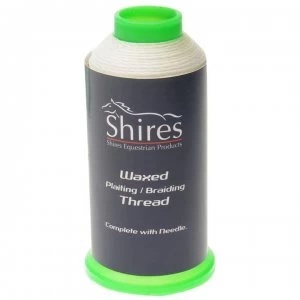 Image of Shires Waxed Plaiting Thread - White