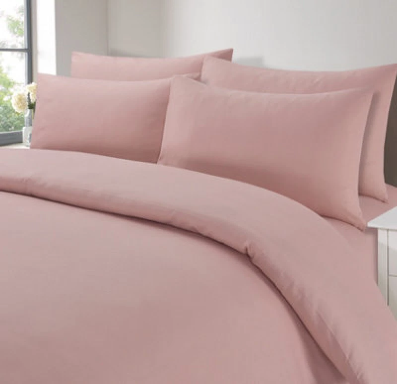 Image of OHS OHS 2 Pack Soft Microfibre Wrinkle Resistant Housewife Pillowcases in Light Pink Size: Standard Pillow Case Light Pink Standard Pillow Case Unis