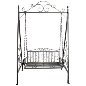 Image of Charles Bentley Wrought Iron Swing Seat Hammock