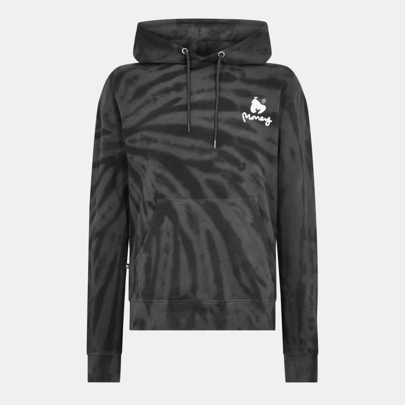 Image of Money Bleach Tie Hood Black male X Small