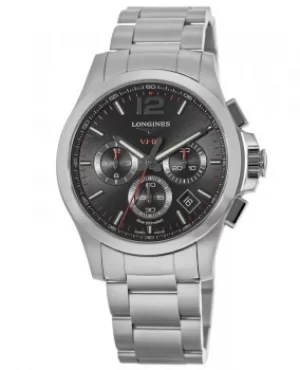 Image of Longines Conquest V.H.P. Stainless Steel Black Dial Mens Watch L3.717.4.56.6 L3.717.4.56.6