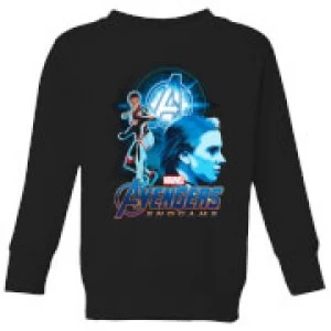 Image of Avengers: Endgame Widow Suit Kids Sweatshirt - Black - 5-6 Years