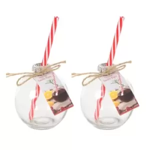Image of Pair of Festive Bauble Glasses