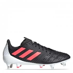 Image of adidas Predator Malice Control Rugby Boots Soft Ground - Black/Pink
