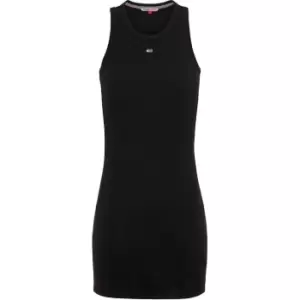 Image of Tommy Jeans Tjw Essential Rib Tank Bodycon - Black