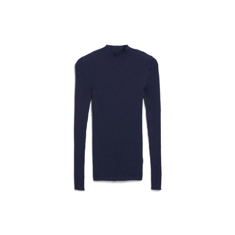 Image of ARMEDANGELS Womens turtleneck sweater Armedangels Alaania Bleu Female 2XL