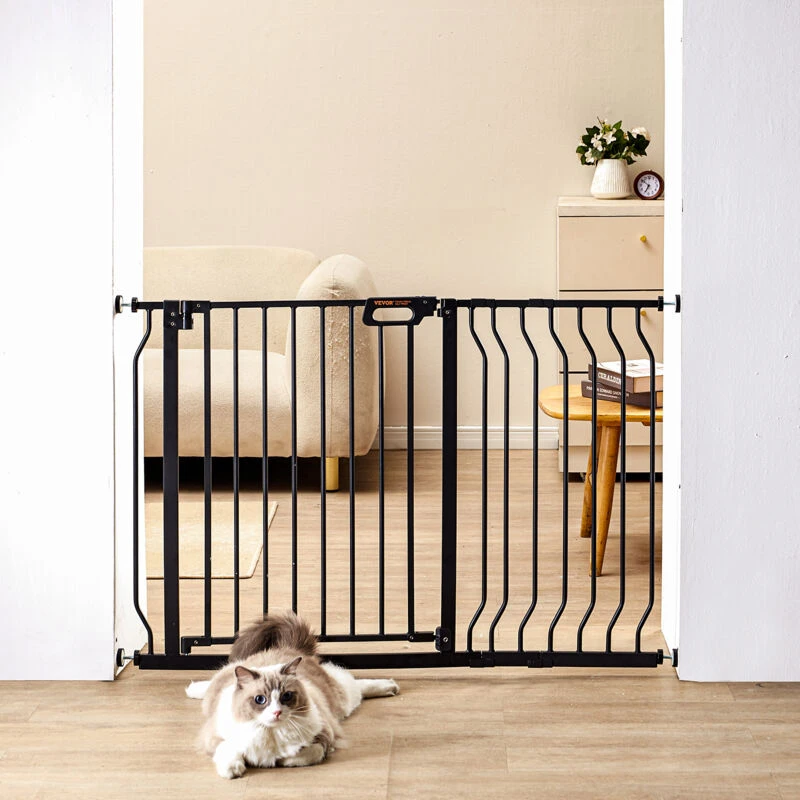 Image of MOPHORN Mophorn - Extra Wide Baby Gate, 29.5'-48.4', 30' High, Dog Gate for Stairs & Doorways, Auto Close Child Gate with Pressure & Wall Mount Kits,