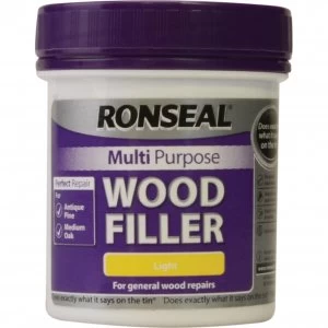 Image of Ronseal Multi Purpose Wood Filler Tub Light 250g