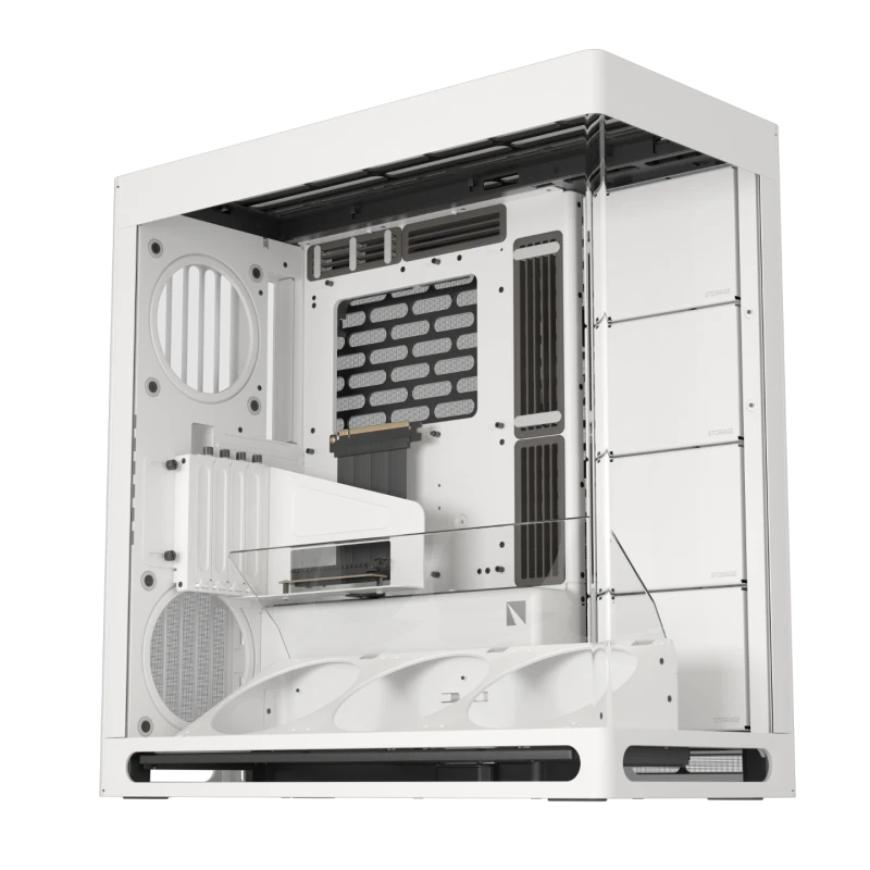 Image of HAVN HS420 VGPU Premium Mid Tower Case - White - HVN-CA-HS420-07