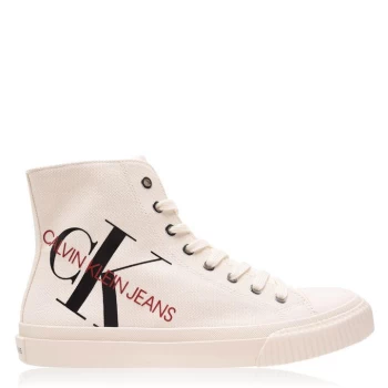 Image of Calvin Klein Jeans Ianus Hi Top Trainers - White