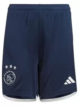 Image of adidas Ajax Junior 23/24 Away Stadium Shorts, Navy, Size 13-14 Years