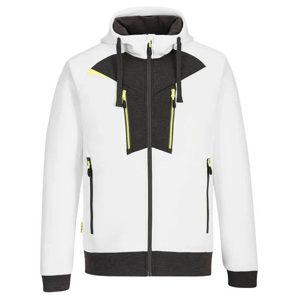 Image of Portwest DX4 Mens Zipped Hoodie DX472WHRXL Colour: White