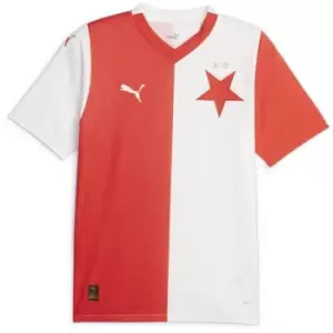 Image of Puma Slavia Prague Home Jersey Replica 2023 2024 Adults - Red