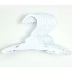 Image of Sophia's by Teamson Kids 7 1/2 White Plastic Hangers 10 Pack Set for 18 Dolls
