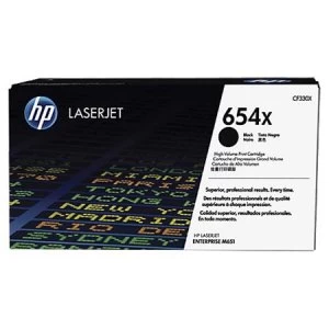 Image of HP 654X Black Laser Toner Ink Cartridge