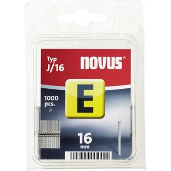 Image of Nails - type J 1000 pc(s) Novus 044-0063 Clip type J/16 Dimensions (L x W) 16mm x 1.2 mm
