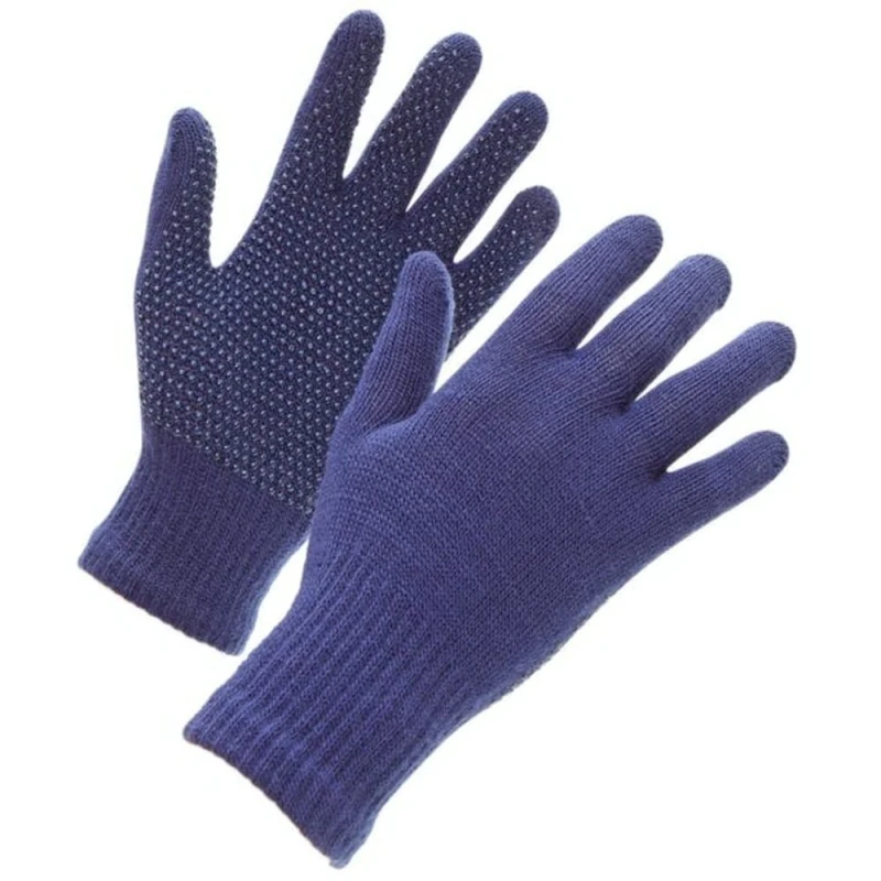 Image of Shires Suregrip Riding Gloves in Navy Navy Unisex One Size