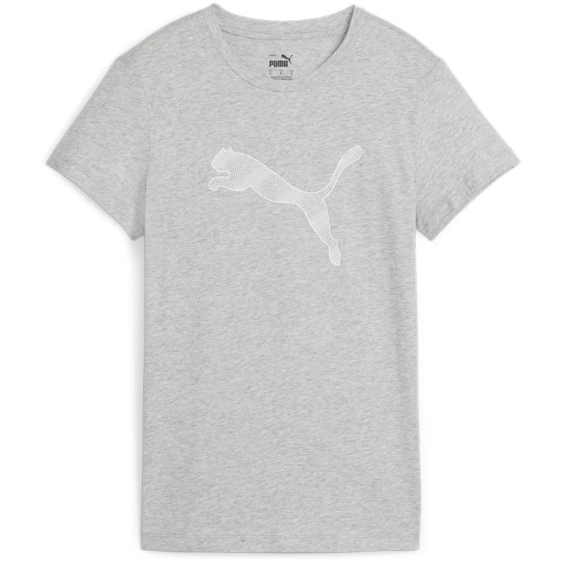 Image of Puma Mass Merchants Tee T-Shirt Womens - Grey Grey 8
