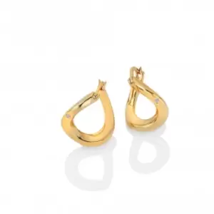 Image of 18ct Gold Plated Sterling Silver Soul Twist Earrings DE660