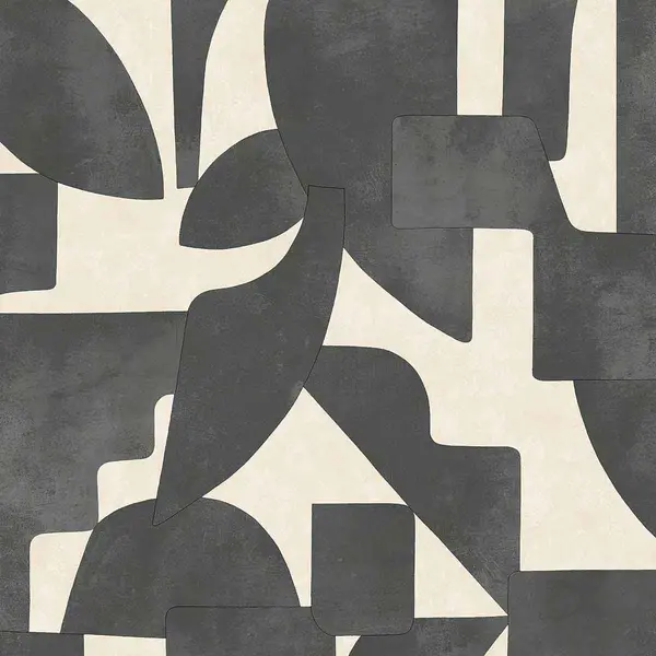 Image of Holden Decor Abstract Angles Cream / Charcoal Wallpaper 13741