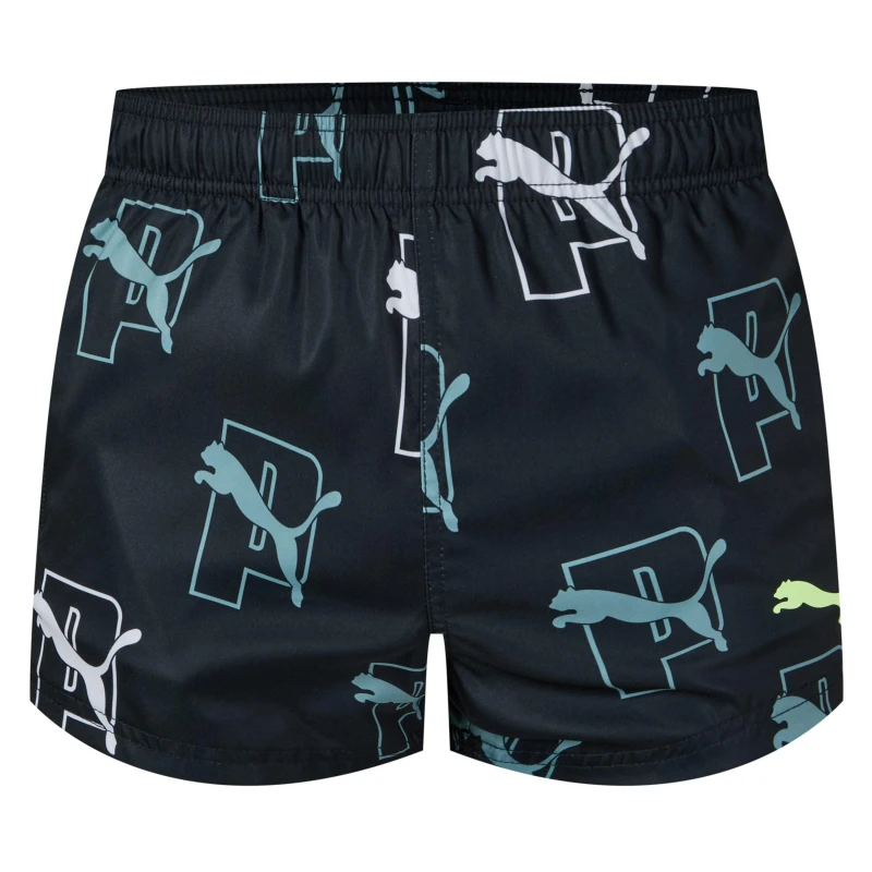 Image of Puma Sw Prnt Lgo Sho Swim Shorts XS Black 35295003310