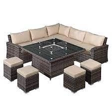 Image of Cambridge Set-F.Pit Table-Left N16590 - Garden & Outdoor