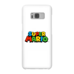 Image of Nintendo Super Mario Colour Logo Phone Case - Samsung S8 - Snap Case - Gloss