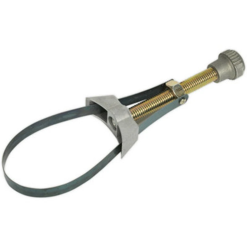 Image of Loops Oil Filter Band Wrench - Heavy Duty Cast Body - 65mm to 105mm - Control Knob Multi