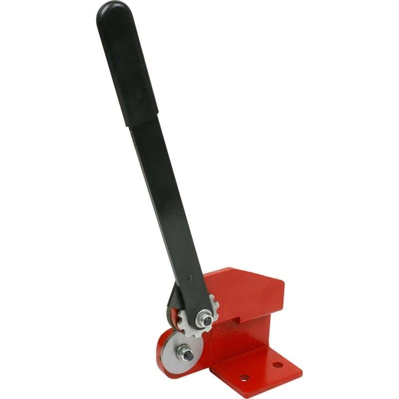 Image of Loops Manual Hand Sheet Metal Disc Cutter Bench Mounted -16 Gauge Steel- Ratchet Lever Metallics
