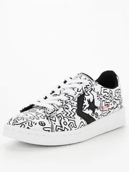 Image of Converse Keith Haring Pro Leather Low Top Trainers - Multi, Size 6, Women