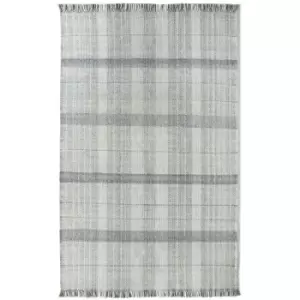 Image of Origins Highland Check Rug Light Grey 80 x 150cm