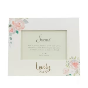 Image of Peaches & Cream MDF Photo Frame 6" x 4" Lovely Nan