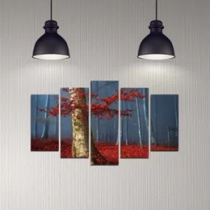 Image of 5DMDF-32 Multicolor Decorative MDF Painting (5 Pieces)