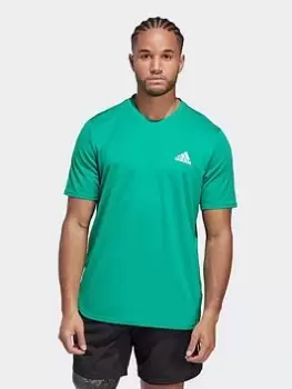 Image of adidas Performance AEROREADY Designed For Movement T-Shirt - Green Size M Men