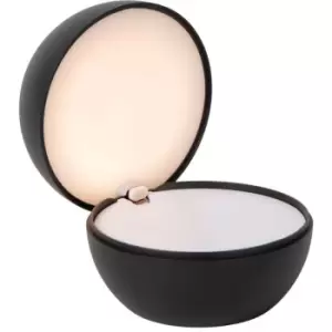Image of Lucide Clipper Modern Rechargeable Table lamp - Battery - Ø12cm - LED - 1x2,2W 2700K - Black